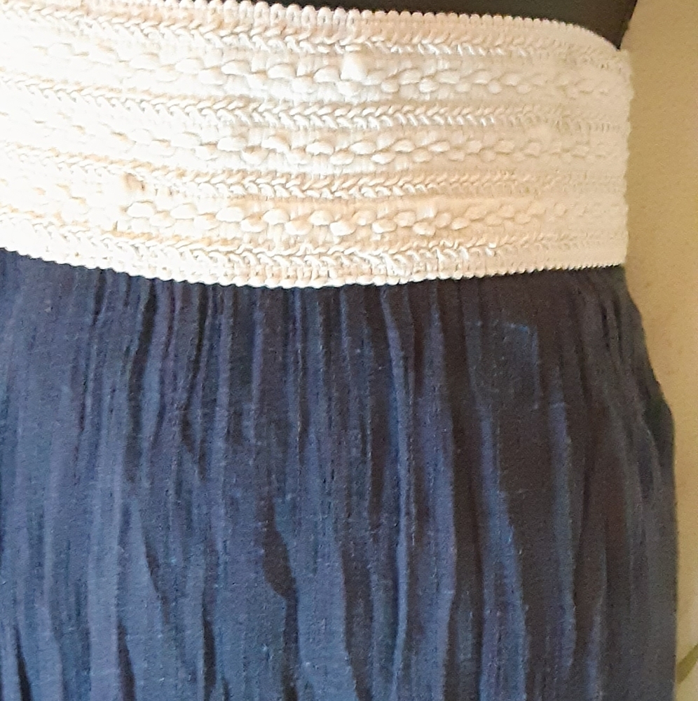 Blue High-Low Skirt - Picture 3 of 3